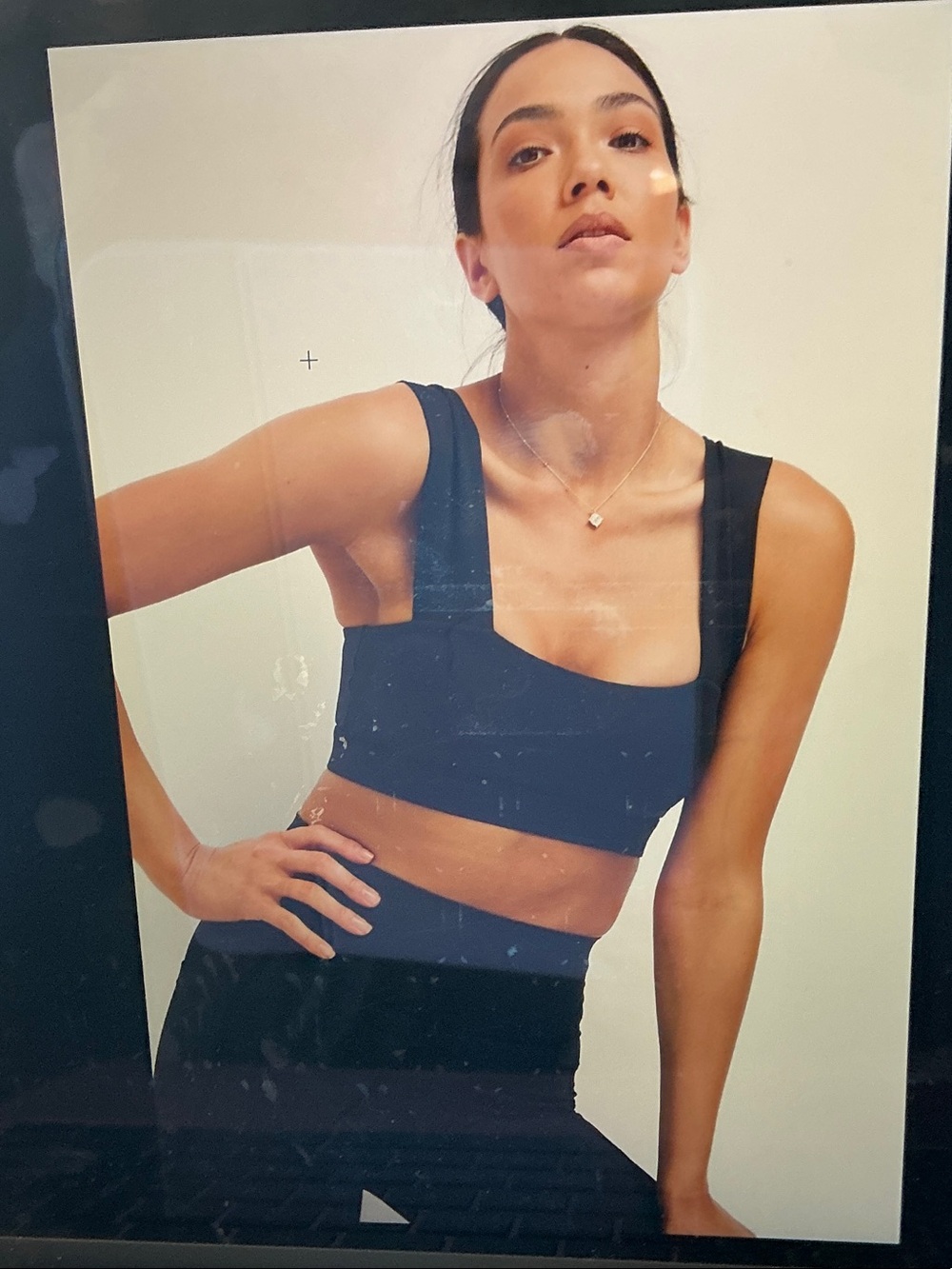 Black Sports Bra - Comfortable Support for Workouts